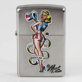 Zippo street chrom color Kiss my....  2002270 - 1