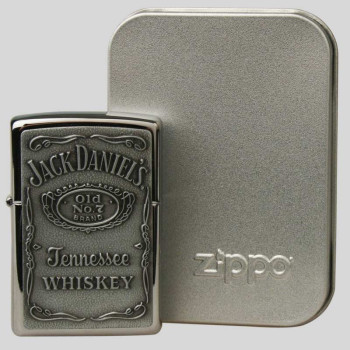 Zapalovač Zippo JackDaniel's stříbrný - 1