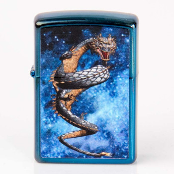 Zippo Sapphire colour Dragon in Space 2002021 - 1
