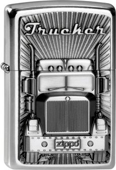 ZIPPO sat.fin.Plakette "Trucker" 2003977 - 1