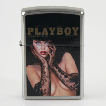 Zippo chrom gebürstet color Playboy December 1988 2003140 - 1