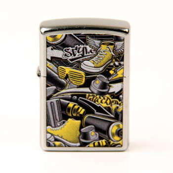 ZIPPO street chrom color "Graffiti Design" 60004600 - 1