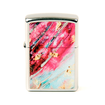ZIPPO street chrom color "Mosaik pink" 60004589 - 1
