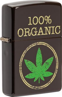 ZIPPO Brown matte "Leaf 100% Organic" 60005773 - 1