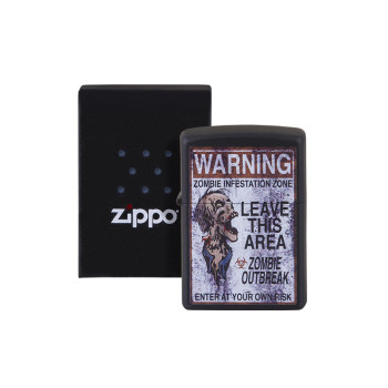 ZIPPO schwarz color"Warning Zombie" 60004767 - 1