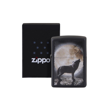 ZIPPO Wolf Howling To The Moon 60001355 - 1