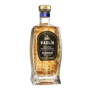 Radlík Slivovice dubový sud 43% 0,5 l - 1