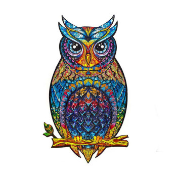 Unidragon Charming Owl dřevěné puzzle - 1