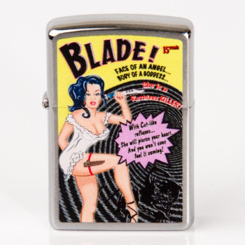 ZIPPO chrom gebürstet color "Blade" - 1
