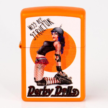 ZIPPO orange color "Derby Dolls" - 1