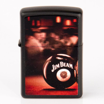 ZIPPO schwarz color "Jim Beam Billard" 60000432 - 1