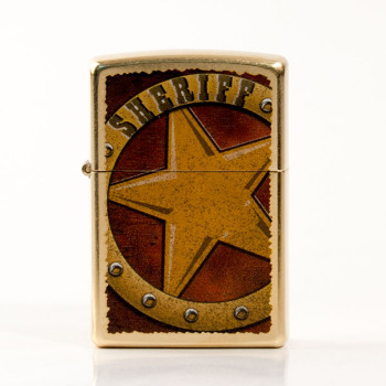 ZIPPO Gold Dusk color "Sheriff" 60003465 - 1