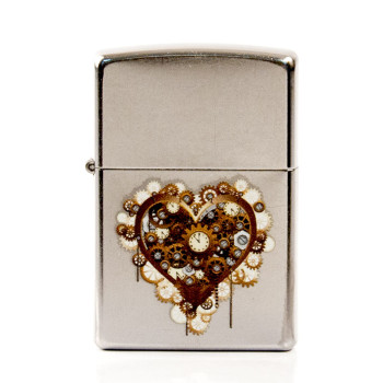 ZIPPO street chrom color "Steampunk Heart" 60003469 - 1