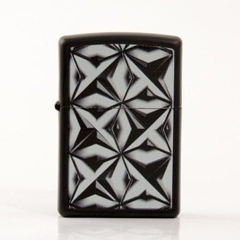 ZIPPO schwarz Plakette "3D Pattern" 60003363 - 1