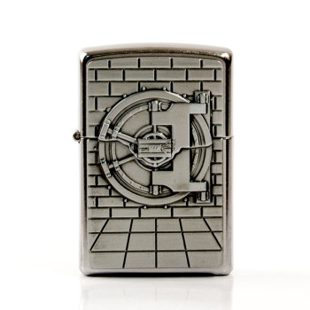 ZIPPO street chrom Plakette Trick "Gold Save" 60003602 - 1