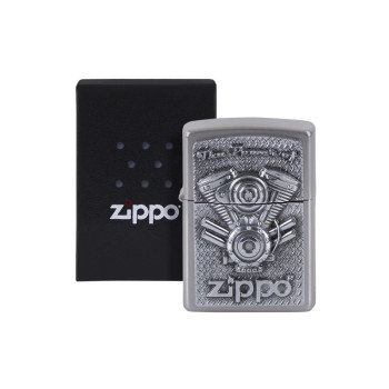ZIPPO street cr. Plakette "The Power of V Motor" 2005714 - 1